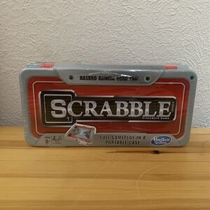 NEW Scrabble Crossword Travel Game Road Trip Portable Case Full Gameplay Hasbro